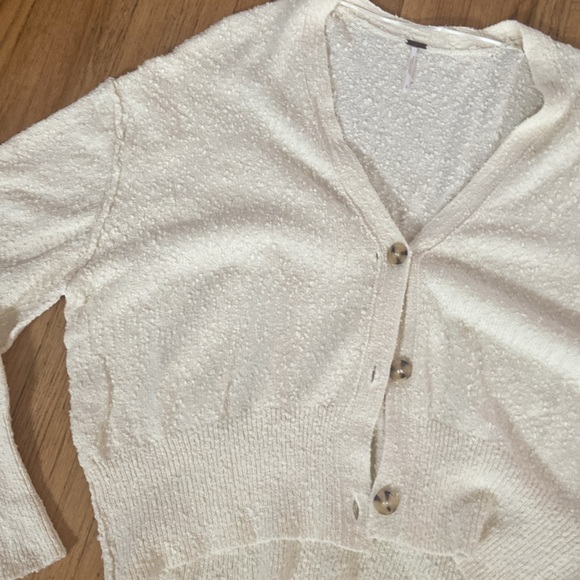 NEW Free People Found My Friend Cardi in Cream - Picture 8 of 10
